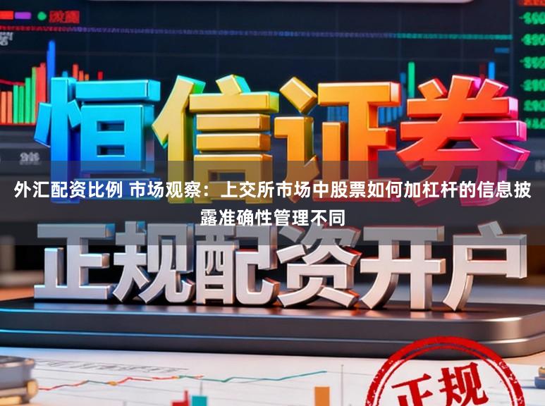 外汇配资比例 市场观察：上交所市场中股票如何加杠杆的信息披露准确性管理不同