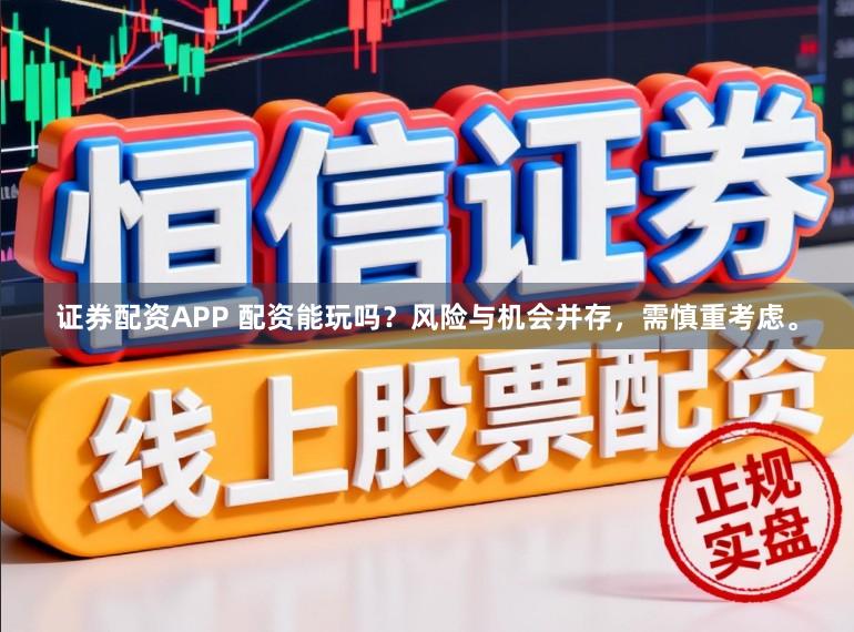证券配资APP 配资能玩吗？风险与机会并存，需慎重考虑。